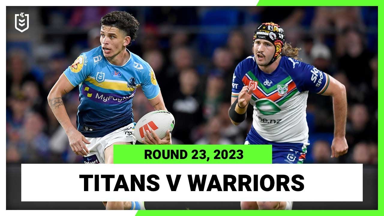 Gold Coast Titans v New Zealand Warriors NRL 2023 Round 23 Full Match Replay
