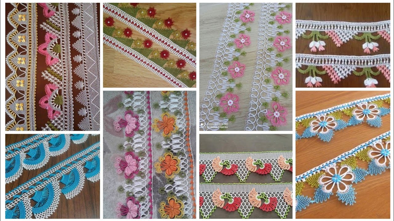 🌟 Stunning and Eye-Catching Lace and Edge Patterns #lacepattern #viral #trend #beauty #crochet