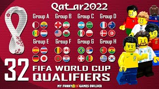 World Cup Qatar 2022 All 32 Teams Qualified in Lego Football