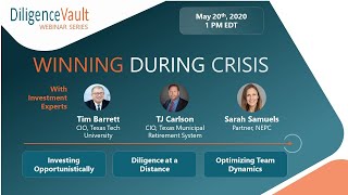 DiligenceVault Webinar Series presents: Winning During Crisis
