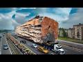 Extreme Dangerous Big Logging Wood Truck Driving Skill 11