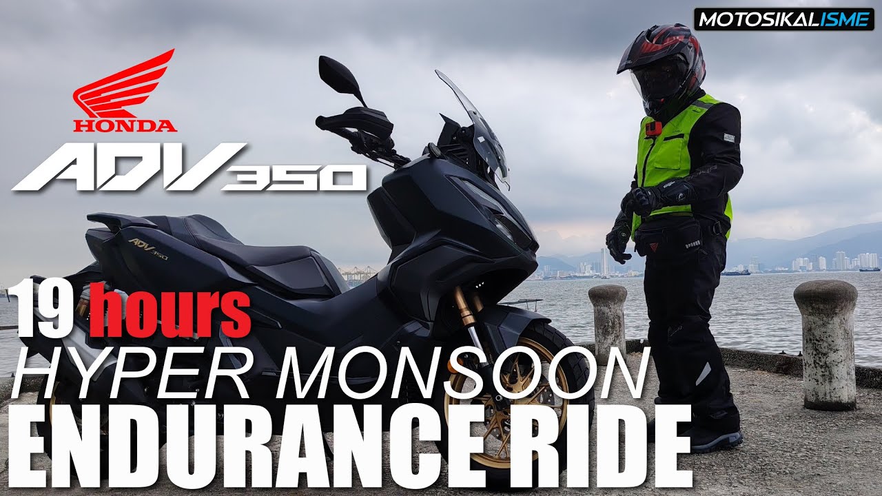 HONDA ADV 350 HYPER MONSOON 19 HOURS ENDURANCE RIDE | FULL TANK CHALLENGE | 1000 KM IN 20 HOURS