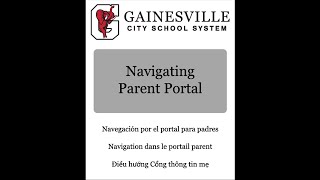 Parent Portal   Navigating Parent Portal