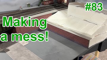 Episode 83, Making a mess & new hillside at Leopard Street Model Railway #oogauge