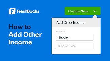 How to Add Other Income on FreshBooks