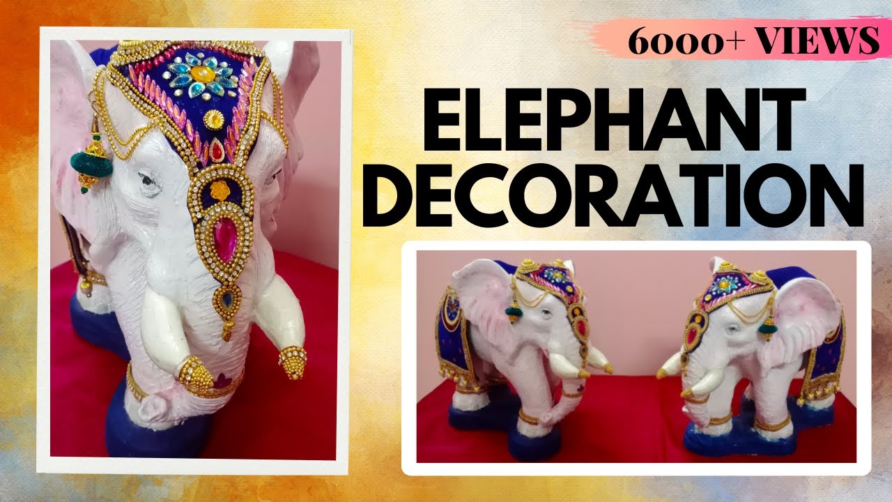 Elephant Decoration idea varalakshmi Pooja decoration ideas Ganesha chaturthi decoration