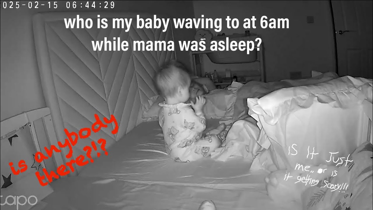 Baby Clapping and Waving at 6AM? Scary at First! 😰 Mama is Sleeping