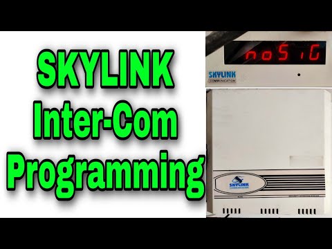 Intercom Programming | Skylink Intercom Programming Details in Hindi/Urdu | Programming Manual| 2021