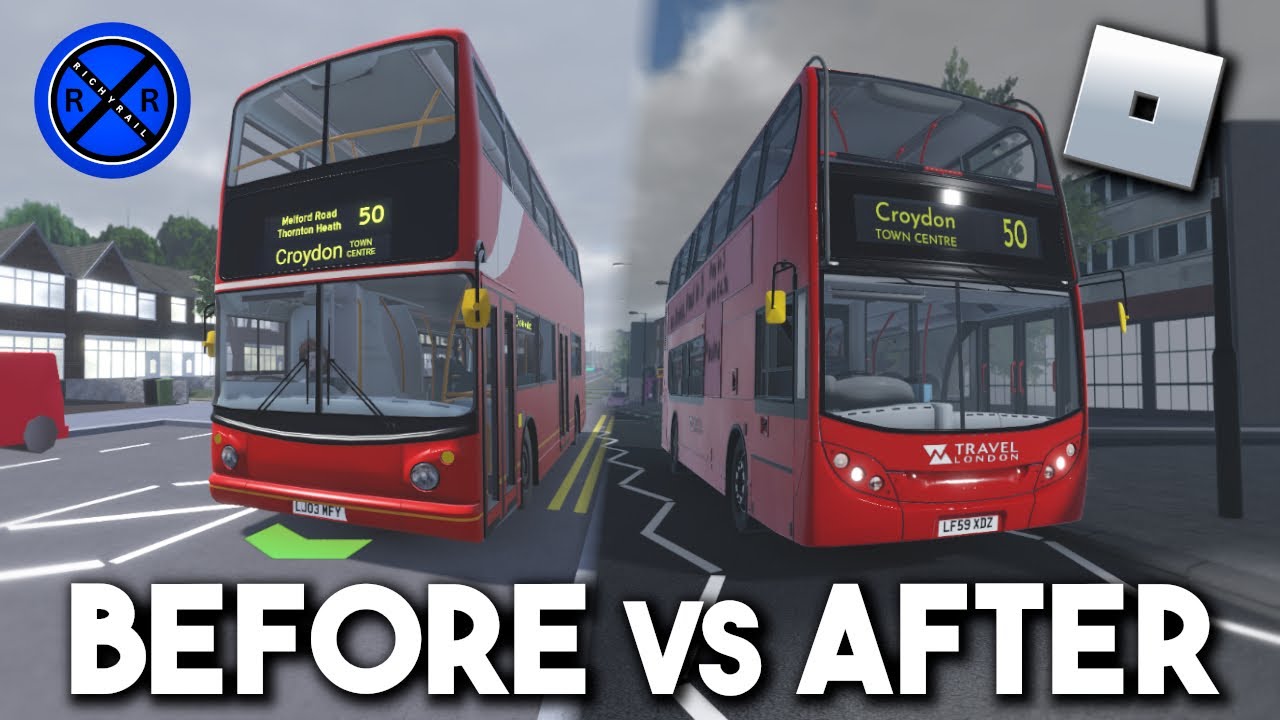 BEFORE vs AFTER! - Croydon: London Bus Simulator! (Redefined) - Roblox