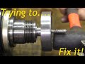 Unscrewing the screwed up woodscrew chuck