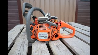 Disassembly of Husqvarna 440 chainsaw for spare parts Бензопила Хускварна 440 на запчасти