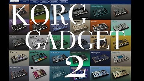 Korg Gadget 2 New Track Separated Production