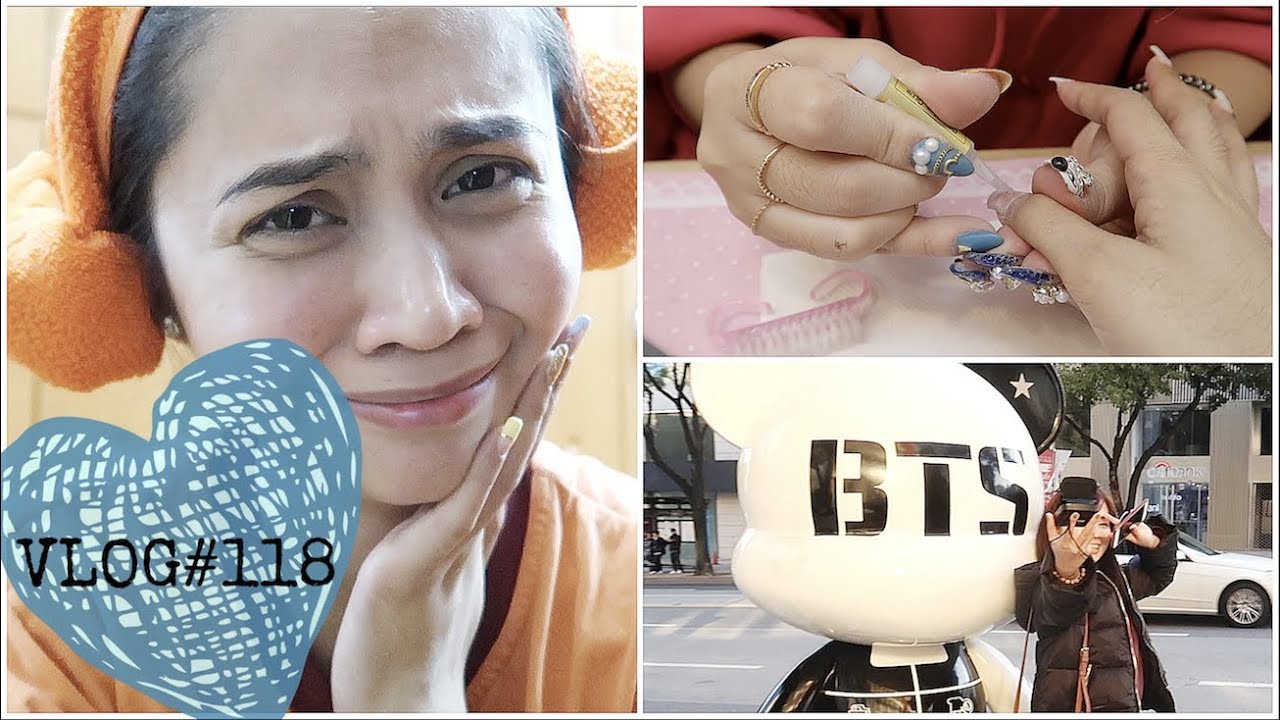 VLOG#118: Korean Nail Art, KPop & SHOOKT SA SAUNA! (Nov 11-12, 2017) | Anna Cay ♥