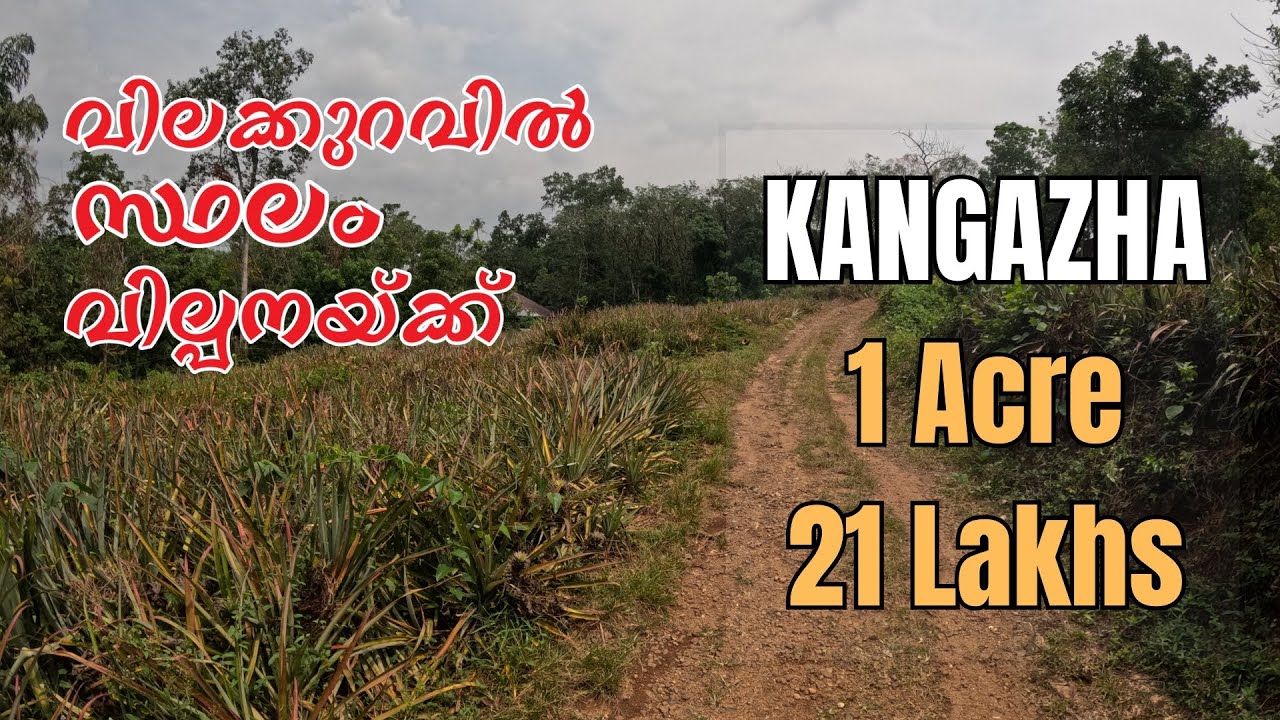 Kangazha, 1acre, 21lakhs