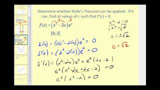 Rolle's Theorem