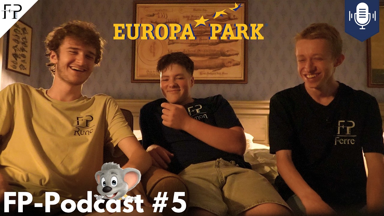 3 musketiers in Europa-Park, met de trein?🚆🥨 | FP-Podcast #5