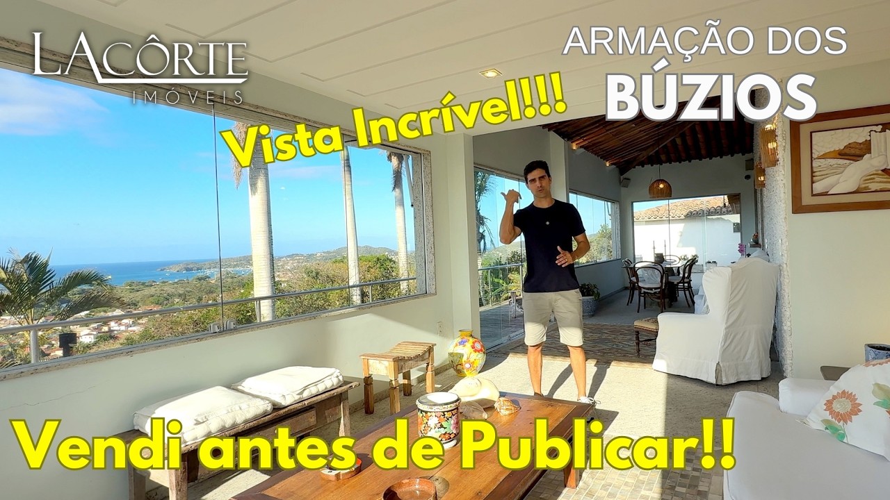 360 graus de vista mar: vendida antes de ser publicada!! Sua casa de praia em Búzios está aqui!!