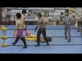 University students in pro wrestling match, edited