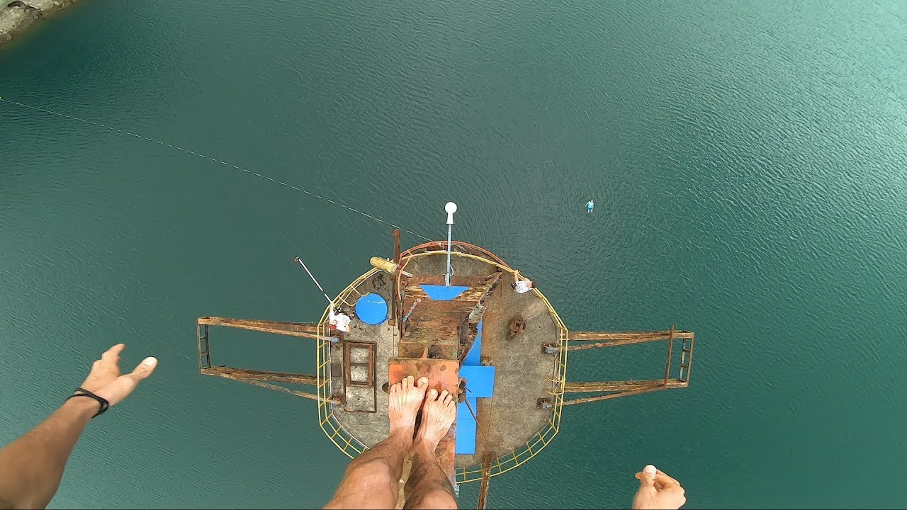 TERRIFYING JUMP OFF MASSIVE TOWER