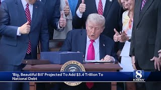 Trump's "big beautiful bill" projected to increase national debt by $3.4 trillion