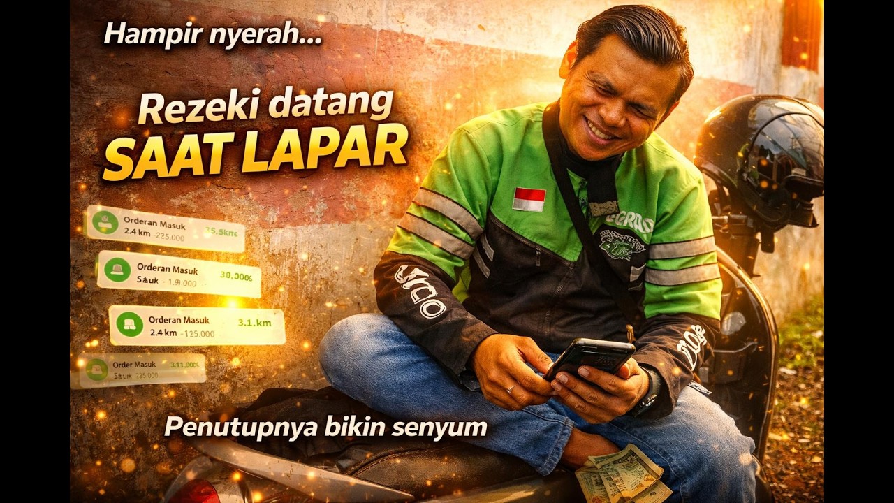 PUASA SAMBIL NGEJAR ORDER… ALHAMDULILLAH PAMAN GRAB KASIH REZEKI DERAS HARI INI!