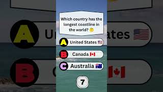 Only Smart People Know This 😳 Longest Coastline Country? 🌍