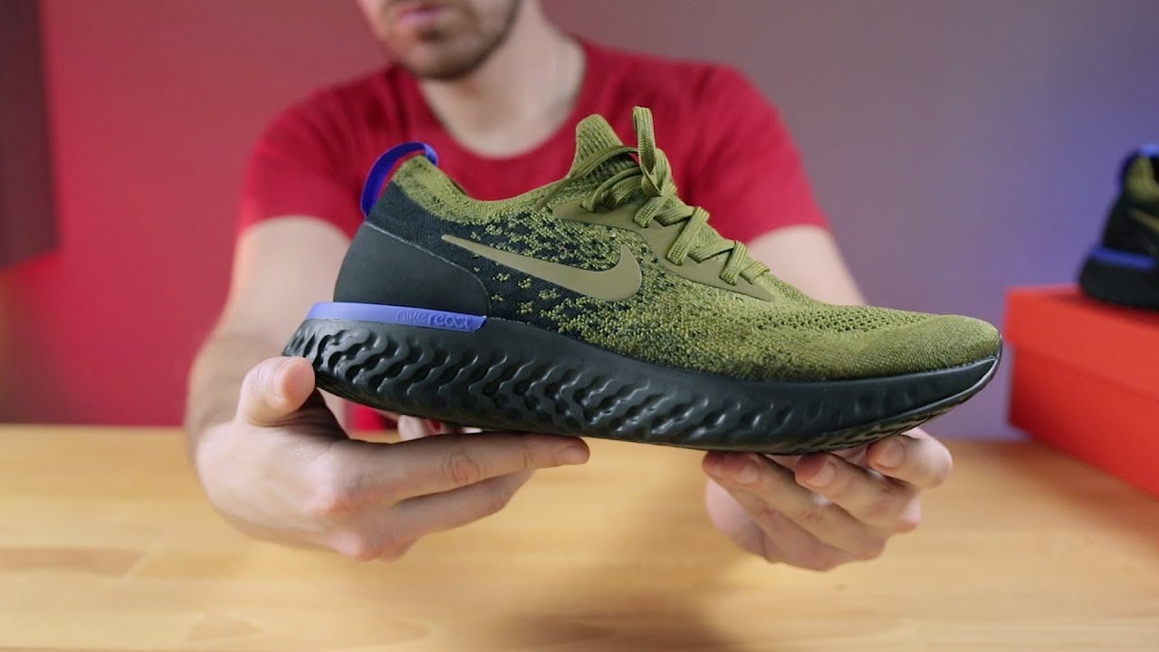 nike epic react olive