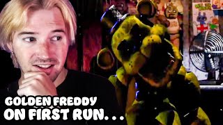 Golden Freddy On My VERY First Night is INSANE!!!