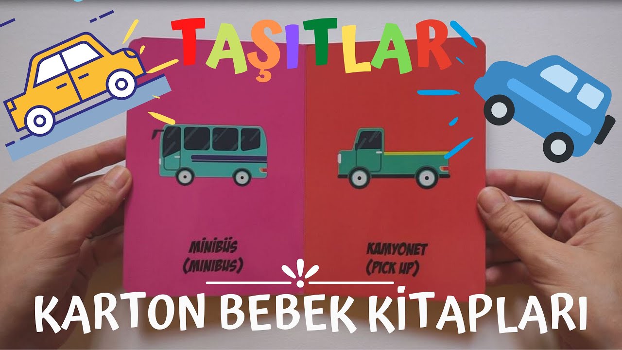 Karton Bebek Kitapları, Taşıtlar Kitabı YouTube