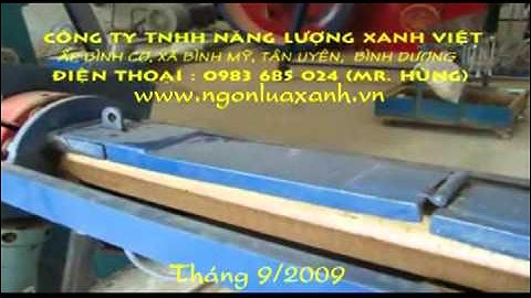 Dây chuyền sản xuất củi Biomass (vỏ trấu, dăm bào, mùn cưa)