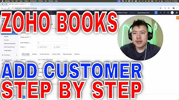✅  How To Manually Add Customer To Zoho Books 🔴