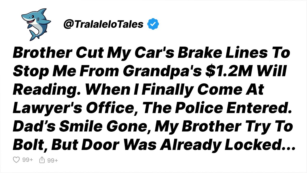 My Brother Cut My Brake Lines Before Grandpa's $1.2M Will Reading. I Had Cameras - Reddit Stories
