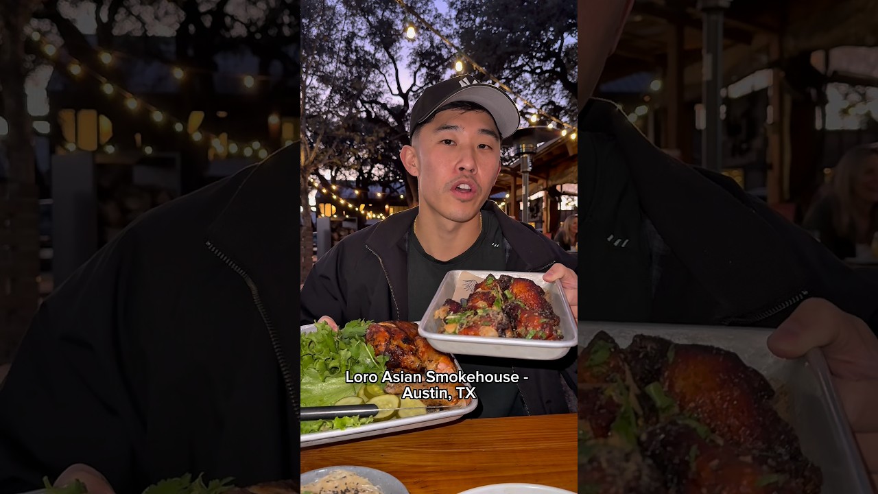 Rating wings at Loro Asian Smokehouse in Austin, TX