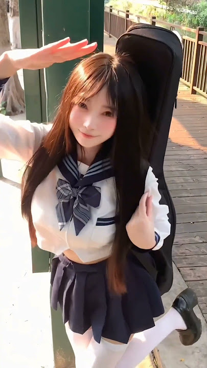 Come play Guitar with me💞 #asian #schoolgirl #cosplay #loli #japan #jav #エロ #guitarcover #dailyvlog
