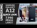 Samsung Galaxy A12 Unboxing and First Impressions - Filipino | 48MP Quad Camera |