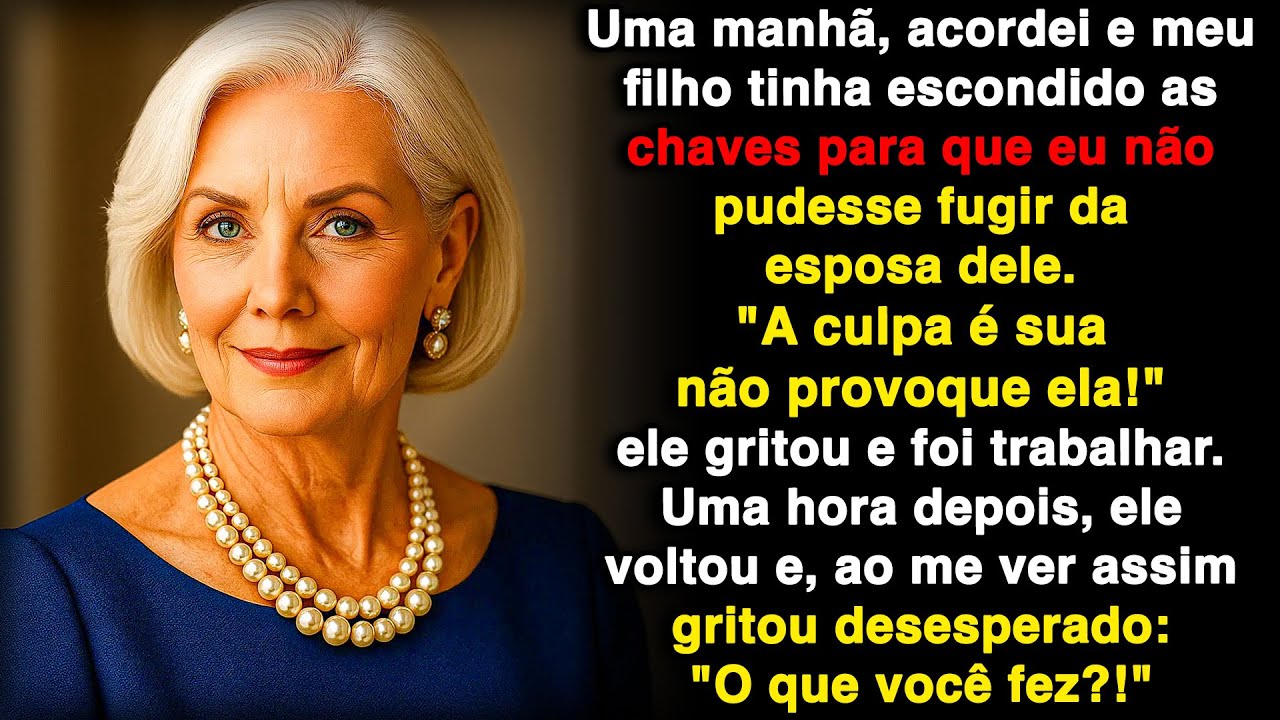 Meu filho escondeu as chaves para que eu não fugisse da agressividade de sua esposa.