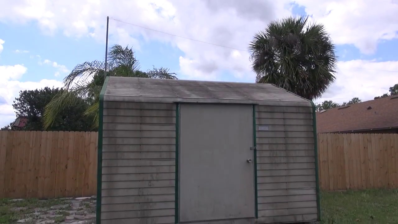 Pressure Washing a Storage Building | Power Washing GoPro POV HD 60FPS Wash