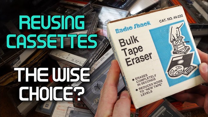 How to Bulk Erase Cassettes  Radio Shack Video/Audio Tape Eraser