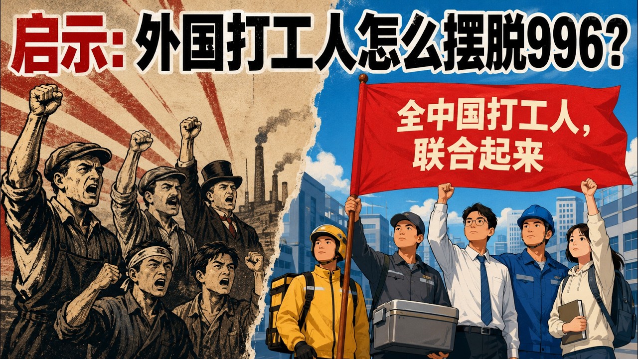 【枫说】“境外反动势力”怎么帮“欧美日韩台”打工人摆脱996？ | 外国打工人抗争史