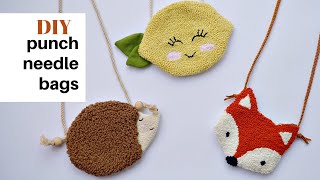 PUNCH İĞNESİ İLE ÇANTA YAPIMI / DIY Punch Needle Bags