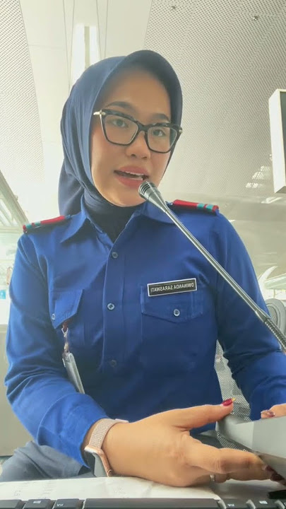 Panggilan untuk penumpang yang belum masuk pesawat bandar udara internasional Kualanamu Deli Serdang