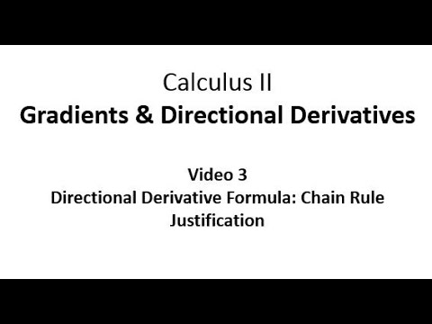 Directional Derivative Justification