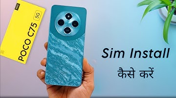 How to Insert Dual Sim on Poco C75, Poco C75 me microSD Card Kaise Lagaye