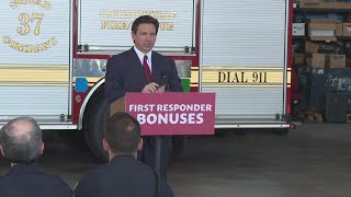 Gov. DeSantis announces bonuses for Florida first responders