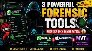 Phone Ka Sach Kaise Pata Kare 🔥 | WhatsApp + iPhone | 3 Powerful Mobile Forensics Tools