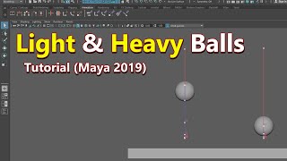 Light&Heavy Balls - 3D Animation Tutorial (Maya 2019) #3d #animation #tutorial