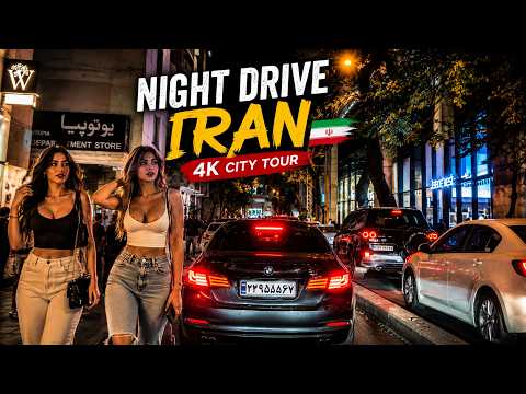 Inside Iran's Most Luxurious Streets at Night 🇮🇷 | 4K Driving Tour