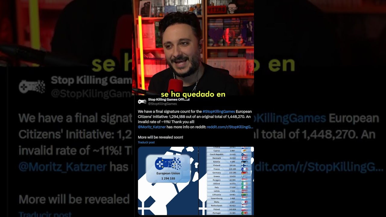 Stop Killing Games supera 1,29 millones de firmas válidas en Europa #stopkillinggames #noticias #fyp