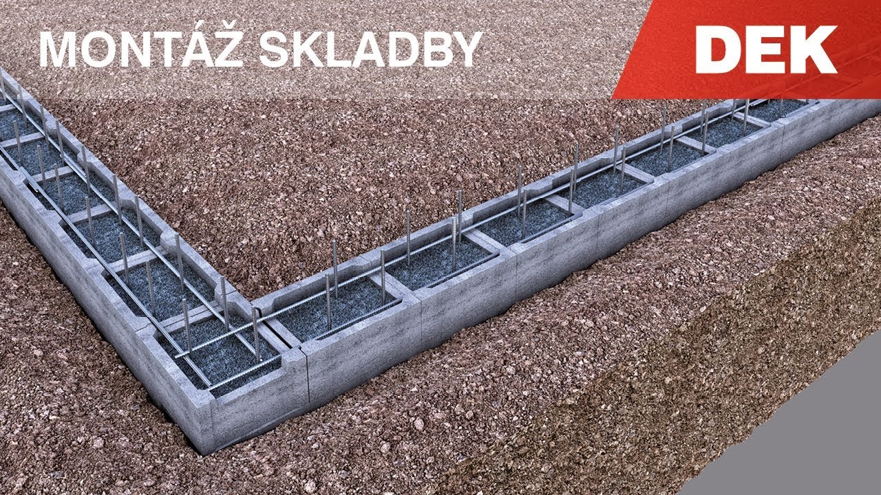 Stavba základů postup