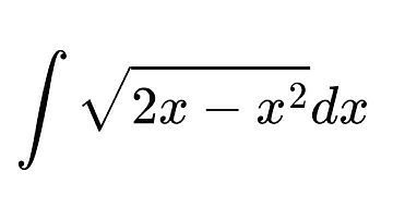 Integral of sqrt(2x - x^2)